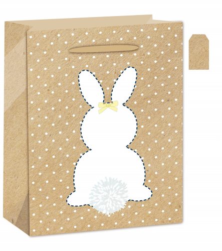 PAPER GIFT BAG MATTE RABBIT BACK