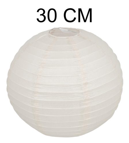 K372119 PAPER LANTERN BALL  SHAPE    CREAM