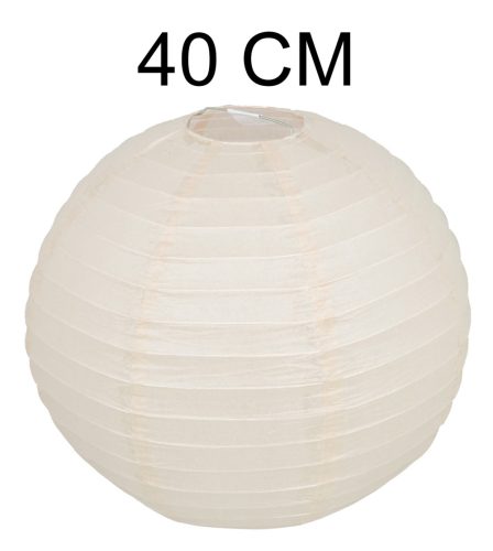 K372123 PAPER LANTERN BALL  SHAPE    CREAM