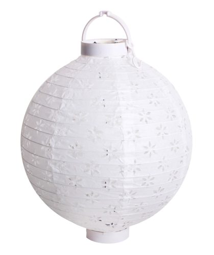 PAPER LANTERN WITH LED  WHITE