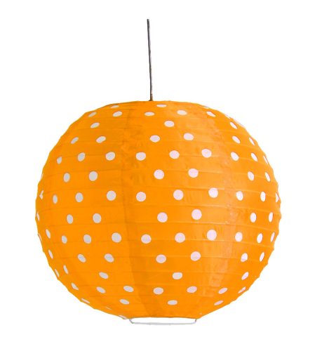 ORGANZA LANTERN ORANGE/DOTTED