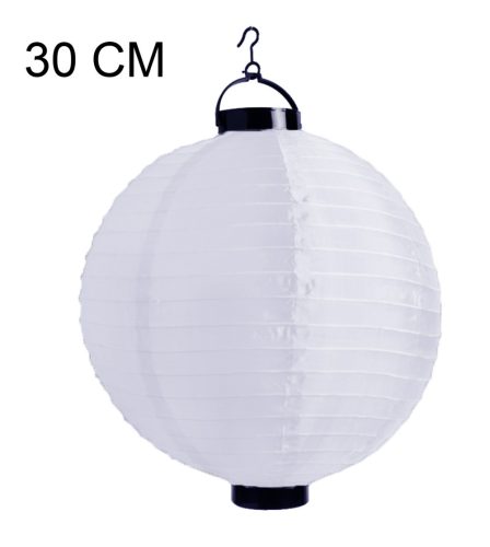 K372271 ORGANZA LANTERN BALL SHAPE WITH LED WHITE