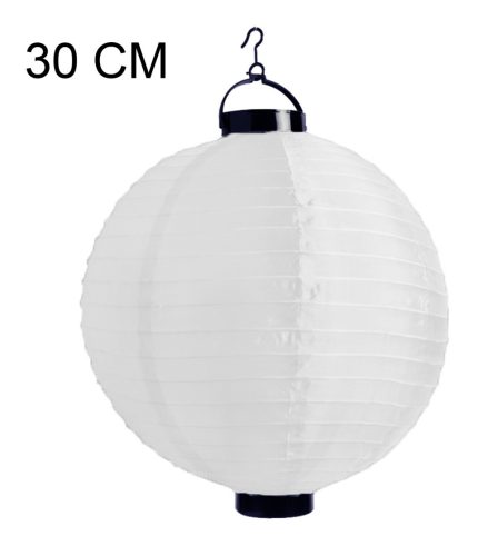 ORGANZA LANTERN BALL SHAPE WITH LED CREAM