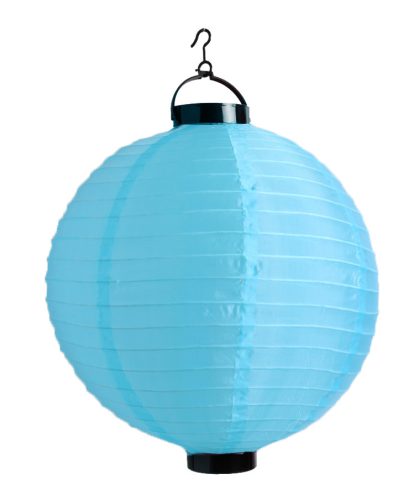 K372278 ORGANZA LANTERN BALL SHAPE   TURQUOISE