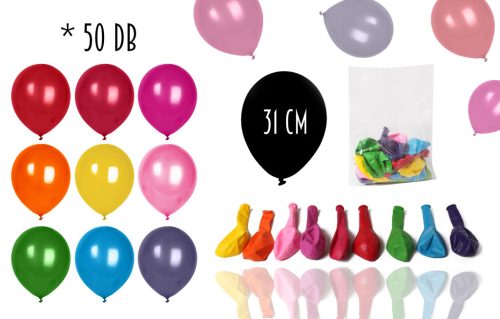 RUBBER BALOON SET OF 50 MIXED  HAPPY COLOURS