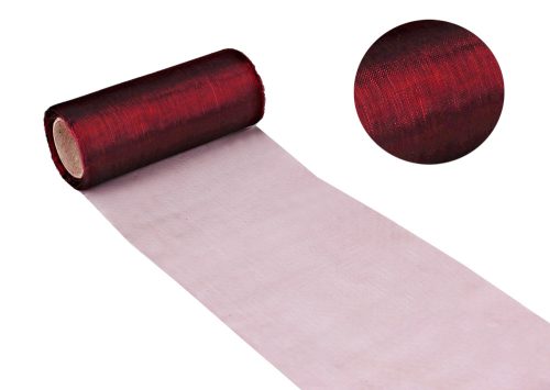 ORGANZA RIBBON, BURGUNDY