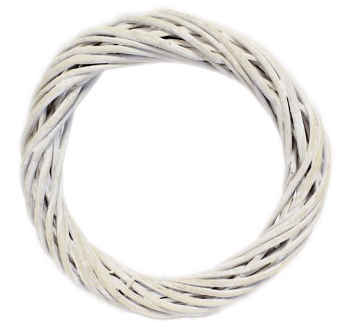 WILLOW WREATH  WHITE