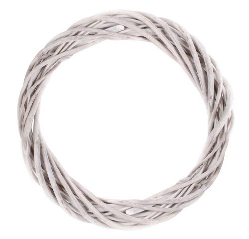 K401808 WILLOW WREATH  WHITE