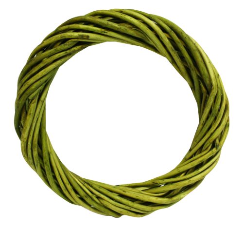 K401812 WILLOW WREATH  MOSS GREEN