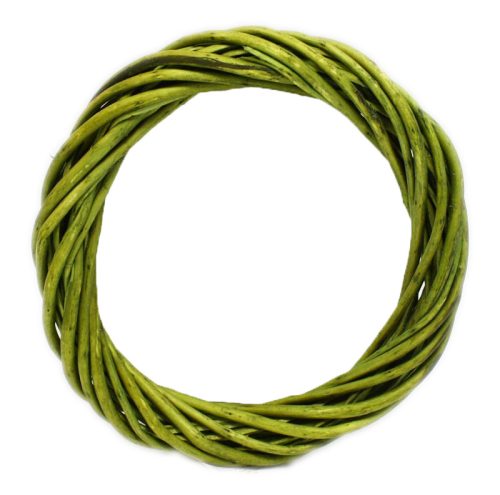 K401831 WILLOW WREATH  MOSS GREEN