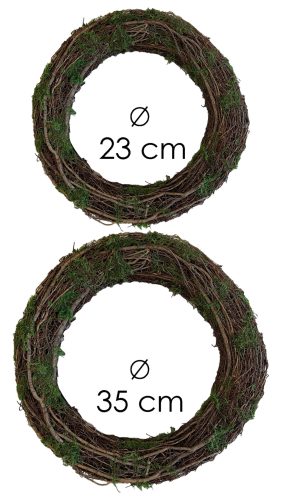 KOSZORÚ, MOHÁS KÓC, SZETTBEN, 2 DARABOS, BARNA/ZÖLD