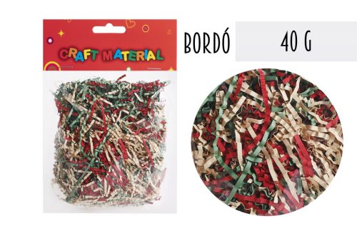 PAPÍR RAFFIA CSÍKOK, BORDÓ