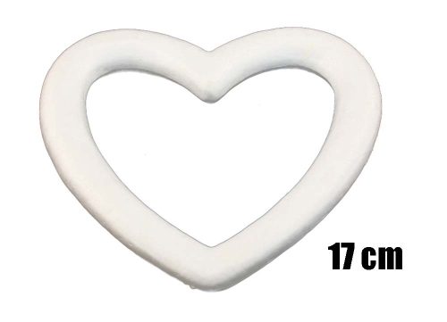 POLYSTYRENE  WREATH HEART SET OF 9