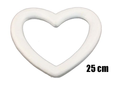 POLYSTYRENE  WREATH HEART SET OF 5