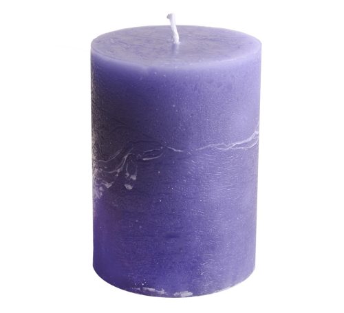 RUSTIC CANDLE CYLINDER LAVENDER