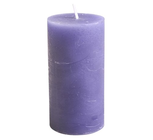 CANDLE RUSTIC CYLINDER LAVENDER