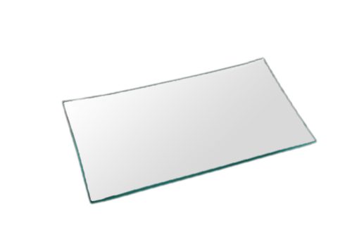 K426166 GLASS PLATTER  OBLONG CLEAR