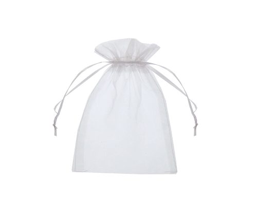 ORGANZA BAG SET, SET OF 12, WHITE