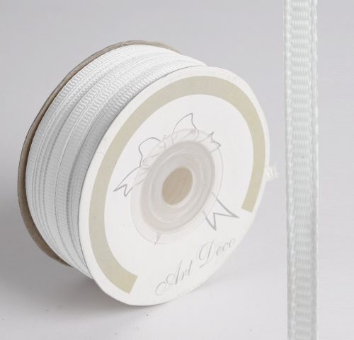 GROSGRAIN RIBBON, WHITE