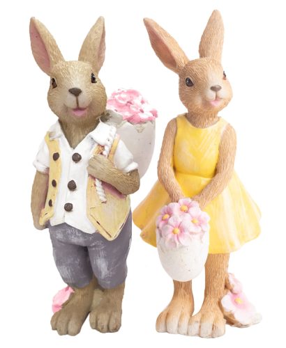 POLIREZIN RABBIT BOY OR GIRL, STANDING, YELLOW
