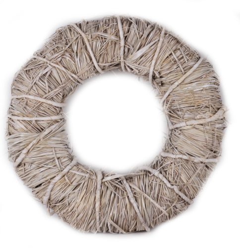 BASS WREATH WHITE