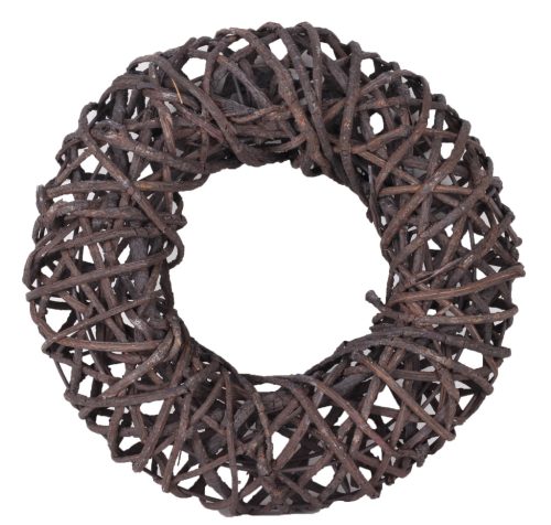 WREATH WITH WIRE  BLACK