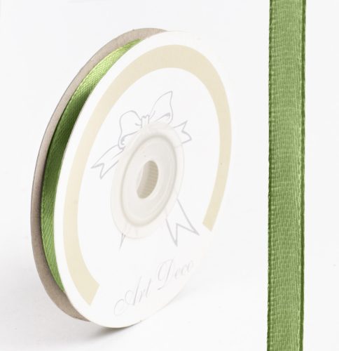 SATIN RIBBON, MOSS GREEN