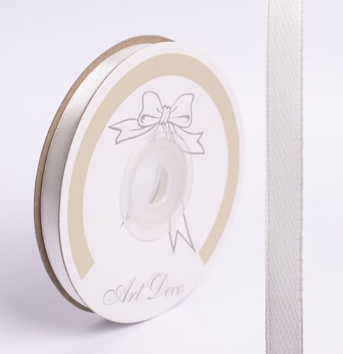 SATIN RIBBON, WHITE