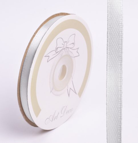 SATIN RIBBON, WHITE