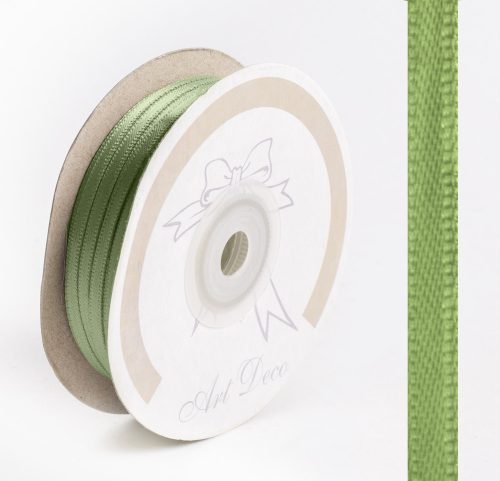 SATIN RIBBON, MOSS GREEN