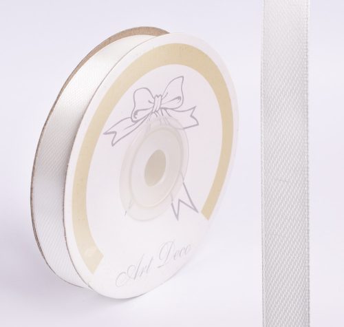 SATIN RIBBON, WHITE