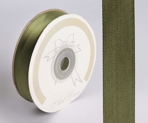 SATIN RIBBON, MOSS GREEN