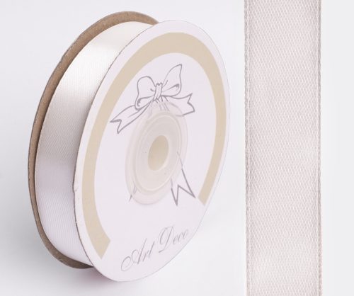 SATIN RIBBON, WHITE