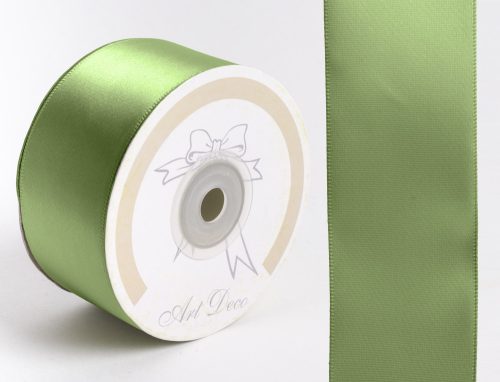 SATIN RIBBON, KHAKI GREEN