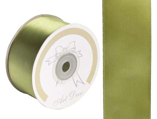 SATIN RIBBON, MOSS GREEN