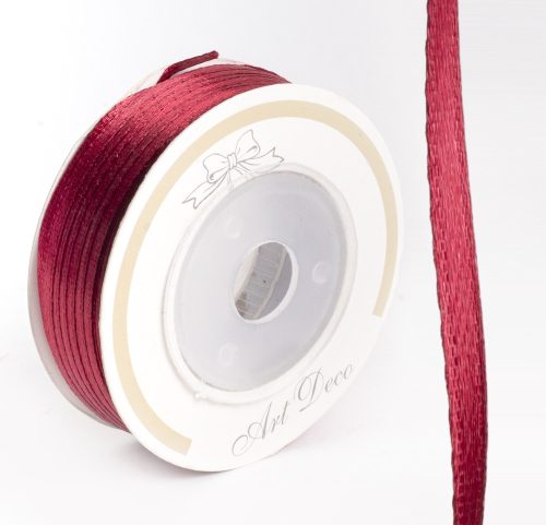 SATIN RIBBON, CLARET