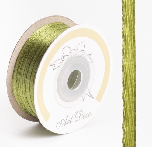 SATIN RIBBON, MOSS GREEN