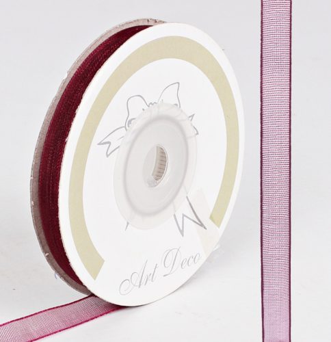 ORGANZA RIBBON, CLARET