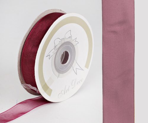 K479232 ORGANZA RIBBON, CLARET