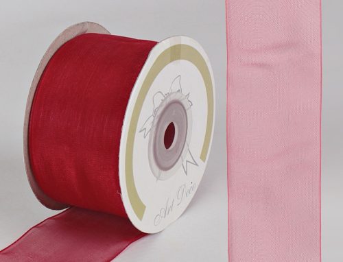 K479426 ORGANZA RIBBON, RED