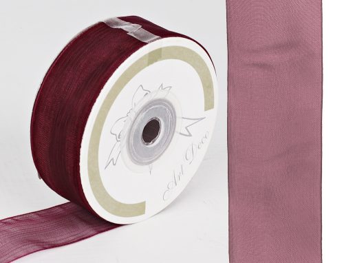 K479432 ORGANZA RIBBON CLARET