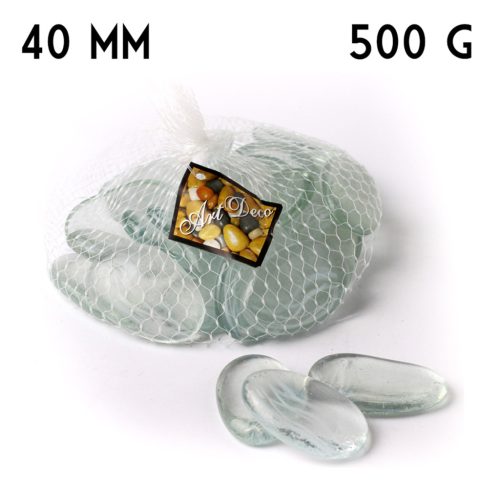 DECOR GLASS GRAVEL  WHITE