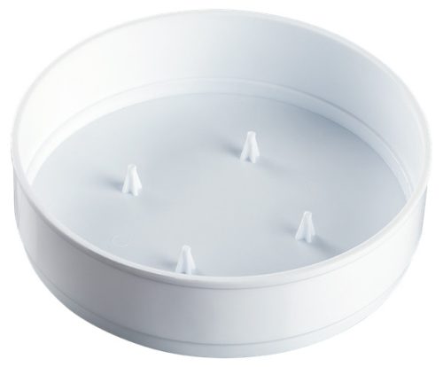 K671743 POT BOWL WHITE FLAT  WHITE