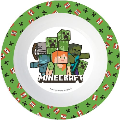 K674149 MŰANYAG MIKRÓZHATÓ MÉLYTÁNYÉR MINECRAFT