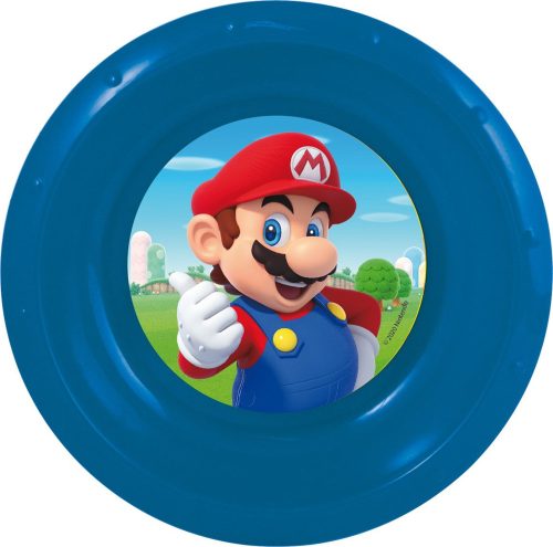 K674486 LICENC MŰANYAG MÉLYTÁNYÉR SUPER MARIO