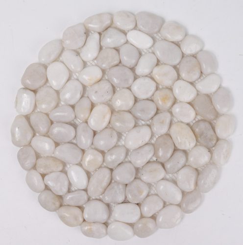 KŐLAP KEREK F.FEHÉR2-3CM 30