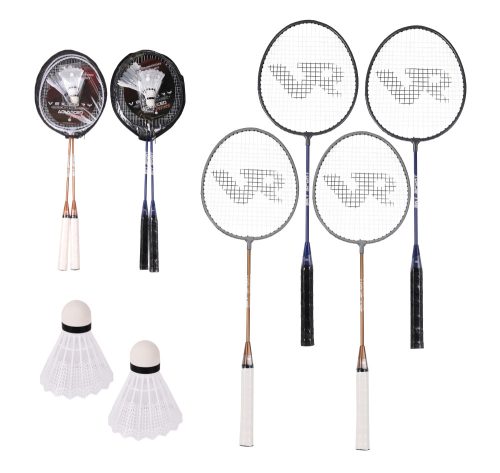 K730071 BADMINTON RACKETS IN BAG SET OF 2 PAIRS