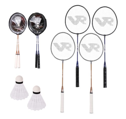 BADMINTON RACKETS IN BAG SET OF 2 PAIRS