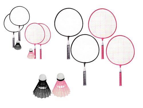 BADMINTON SET, BIG HAPPY, 2 RACKETS AND 1 BALL