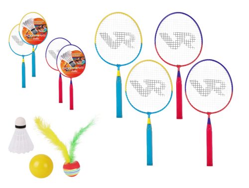 BADMINTON KID SET, 2 RACKETS AND 3 BALLS